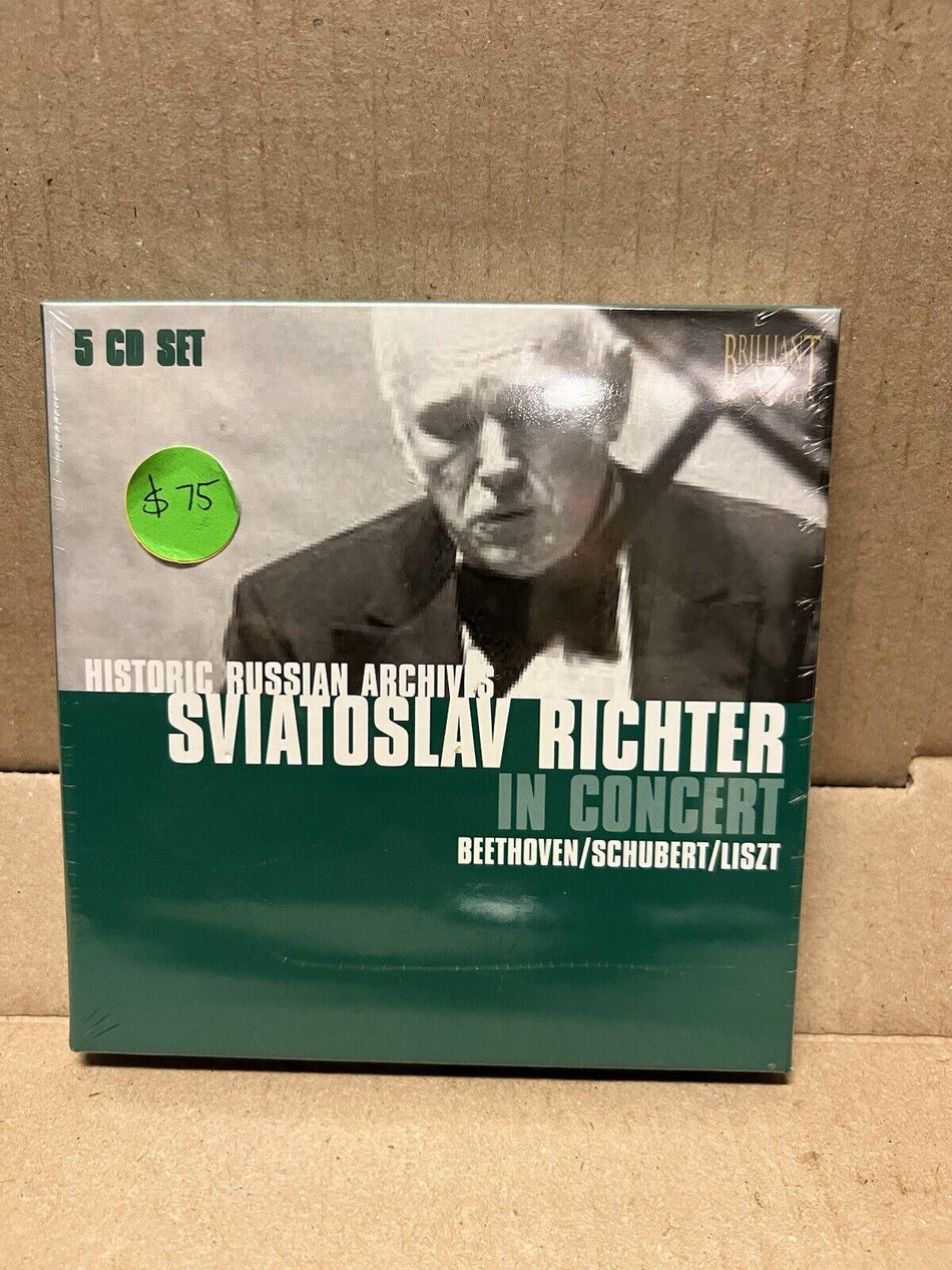 5xCD Set Sviatoslav Richter In Concert - Beethoven/Schubert/Liszt 2004 Brilliant