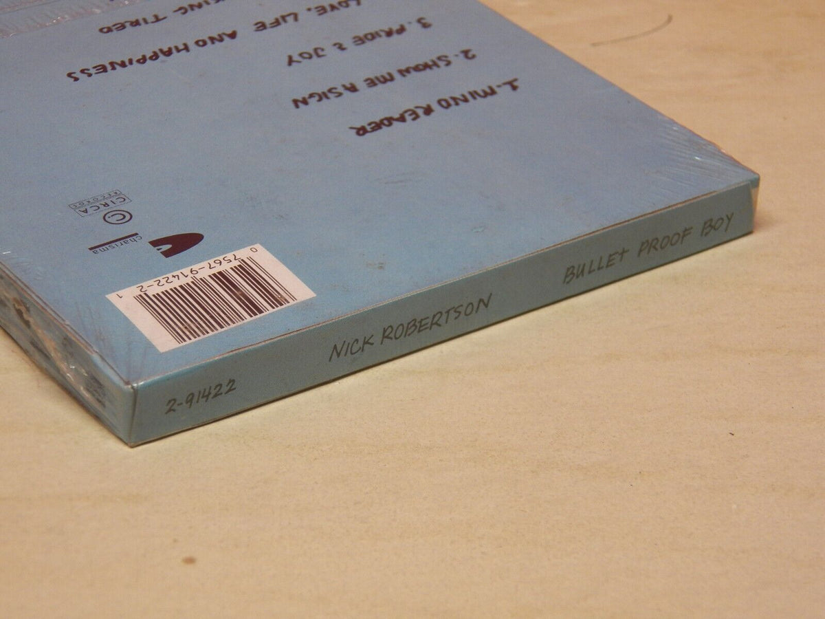 Sealed CD Longbox Nick Robertson Bullet Proof Boy 1990 Charisma 2-91422 Sealed CD Longbox Nick Robertson Bullet Proof Boy 1990 Charisma 2-91422