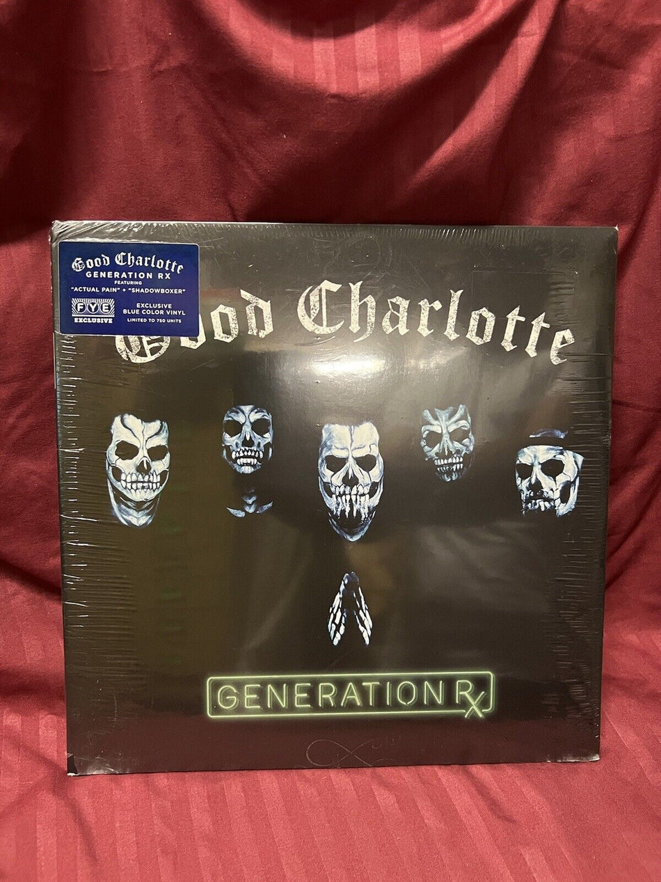 Sealed Vinyl Record LP Good Charlotte Generation RX FYE Exclusive Blue Vinyl