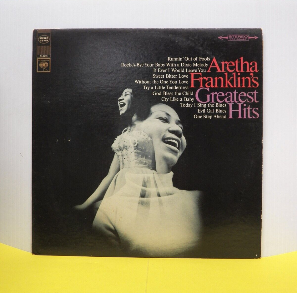 12" LP VG++ Aretha Franklin's Greatest Hits 1967 Columbia Stereo Promo CS 9473