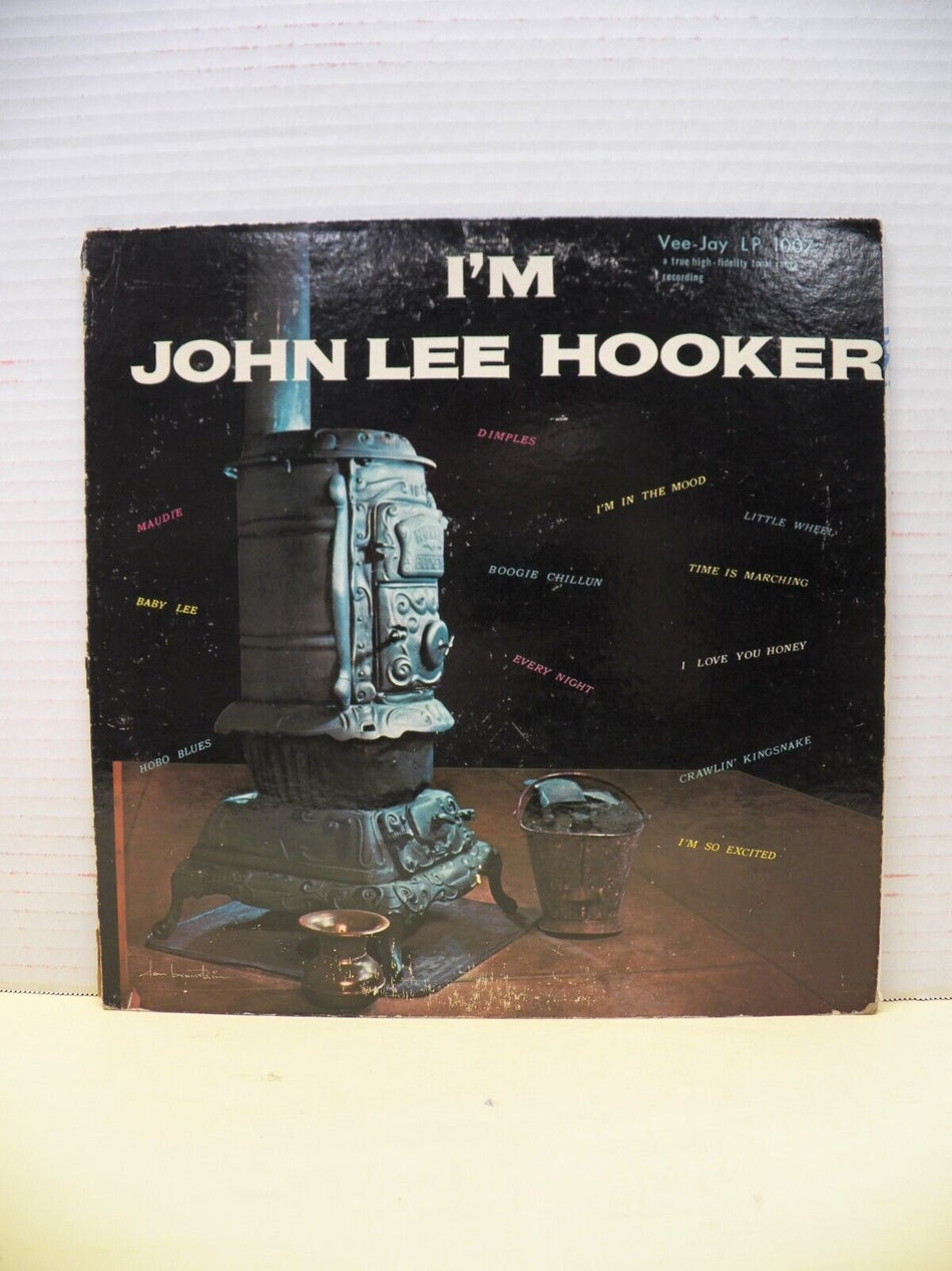 12" LP VG++/EX John Lee Hooker I'm John Lee Hooker 1959 Vee-Jay Mono VJLP 1007