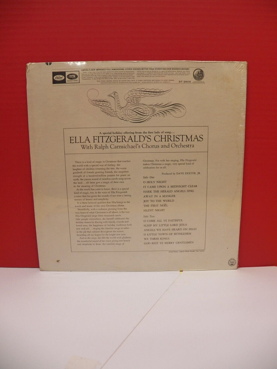 Sealed 12" LP Ella Fitzgerald Ella Fitzgerald's Christmas 1967 Capitol Stereo