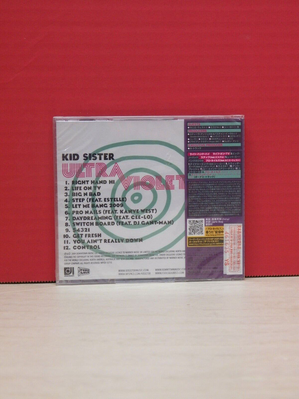 Sealed CD Kid Sister Ultraviolet 2009 Downtown Music Japan Import WCPR-13715