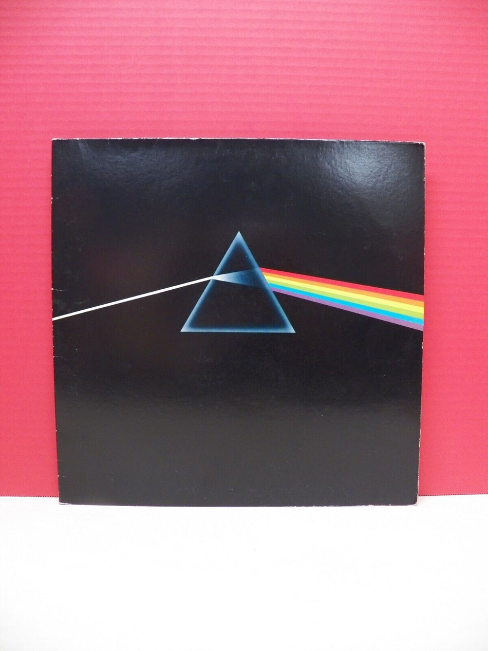 12" LP EX Pink Floyd The Dark Side Of The Moon 1975 Harvest Reissue w/ Poster