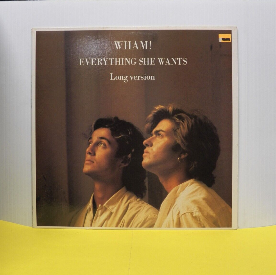 12" Single EX Wham! Everything She Wants (Long Version) 1985 Columbia Promo