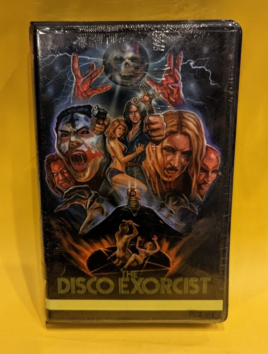 Rare Sealed New VHS The Disco Exorcist Wild Eye Horror Boobs Video Clamshell Rare Sealed New VHS The Disco Exorcist Wild Eye Horror Boobs Video Clamshell
