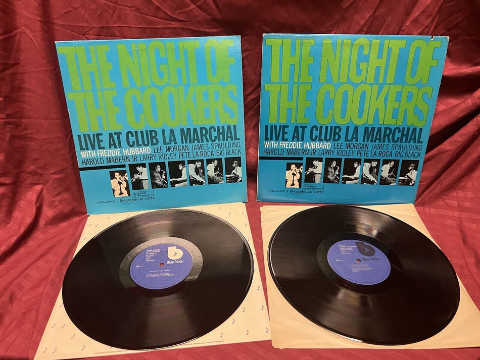 EX Lot of 2 LPs The Night of the Cookers Hubbard Live @ Club La Marchal Vol.1-2