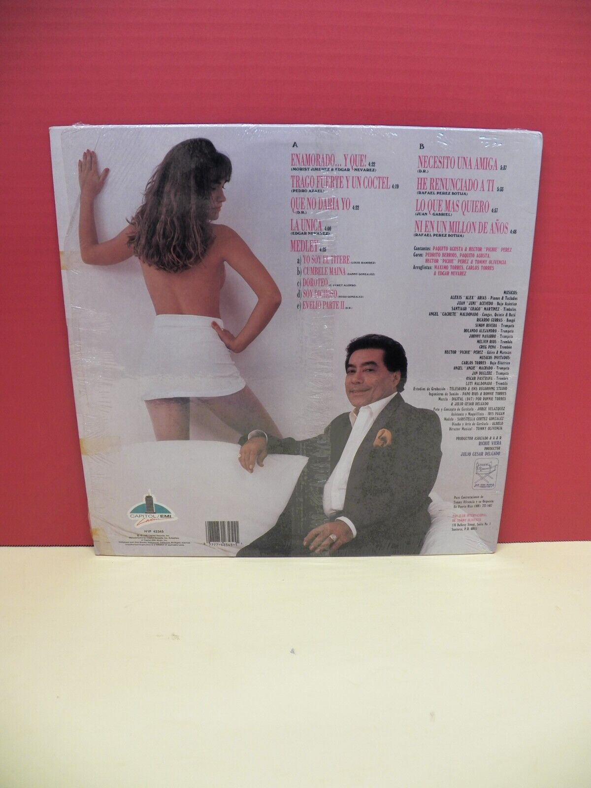 12" LP VG+ Tommy Olivencia Enamorado...Y Que! 1990 Capitol/EMI Latin H1F 42345