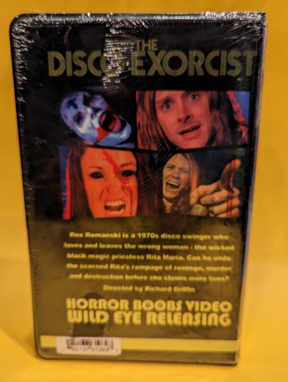 Rare Sealed New VHS The Disco Exorcist Wild Eye Horror Boobs Video Clamshell