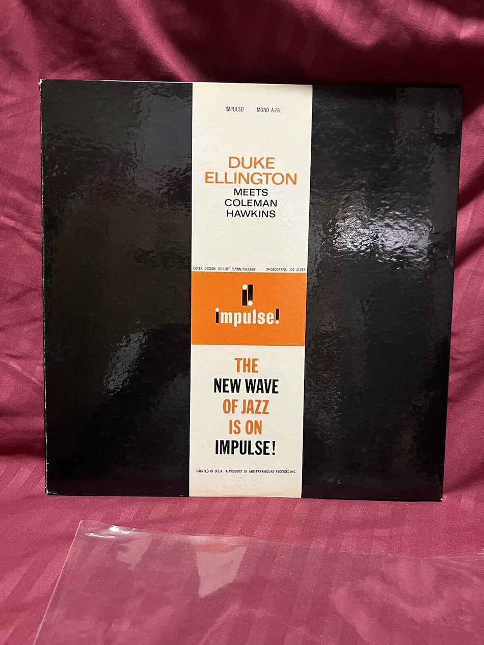 VG++ Vinyl Record LP Duke Ellington Meets Coleman Hawkins 1962 Mono  A-26 Van Gelder Stamp