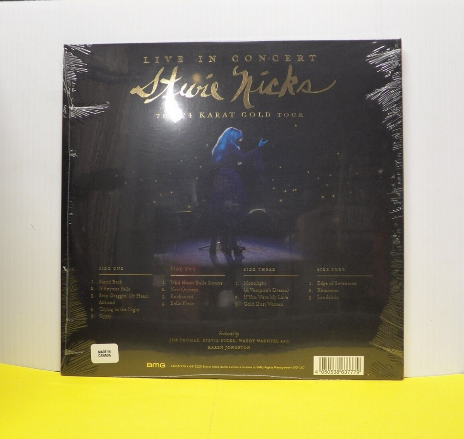 12" 2xLP Stevie Nicks Live In Concert, The 24 Karat Gold Tour 2020 180G Import