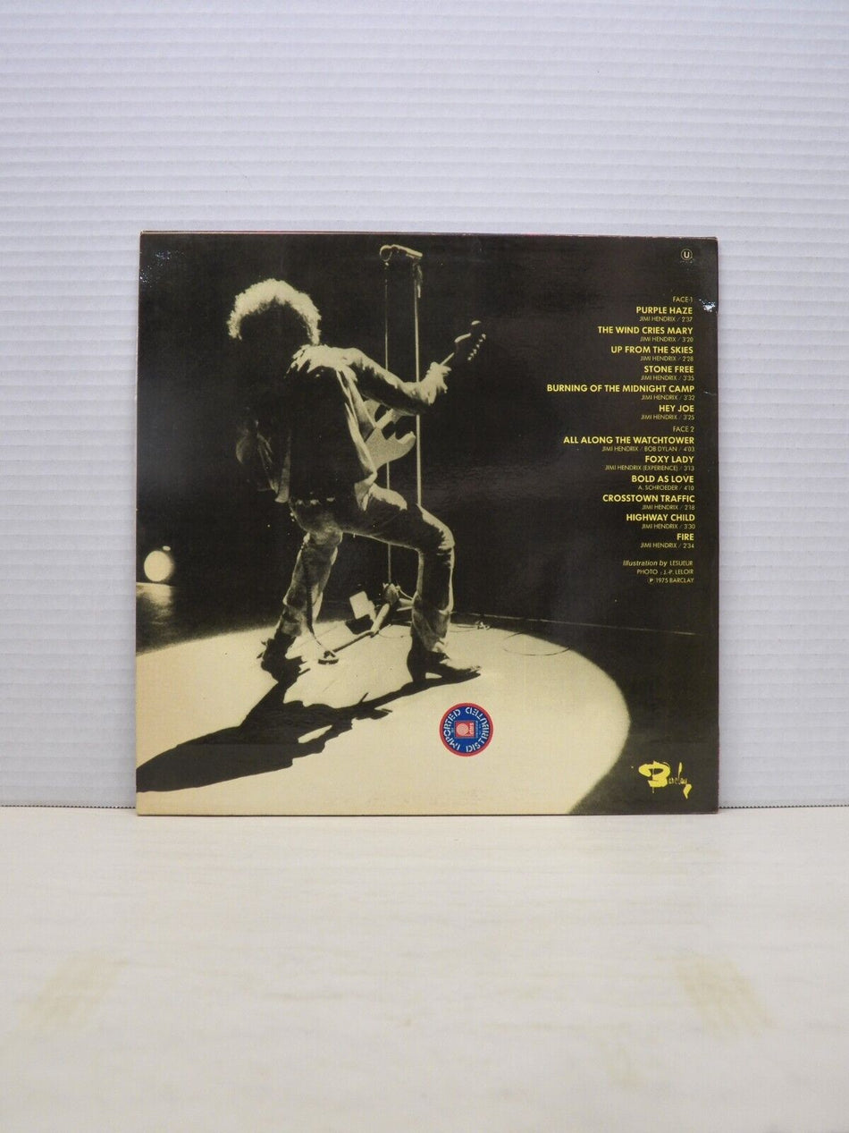 12" LP M- Jimi Hendrix Greatest Hits 1975 Barclay France Import 80 589