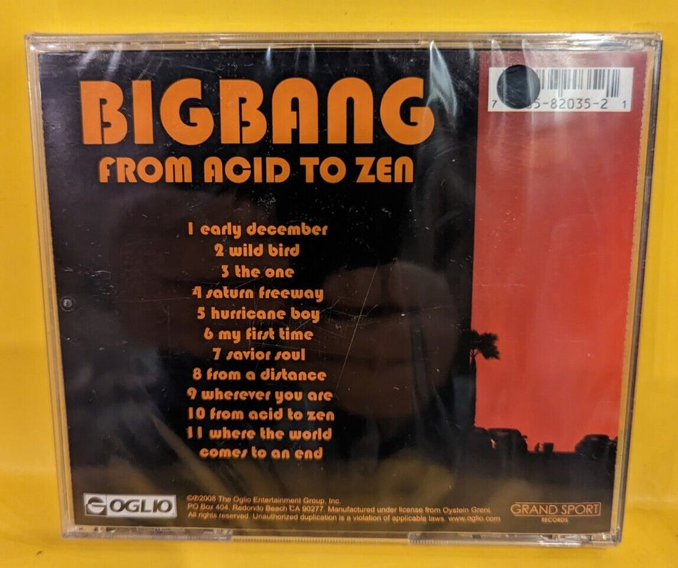 Rare Sealed CD  BIGBANG  From Acid To Zen  Import  2008