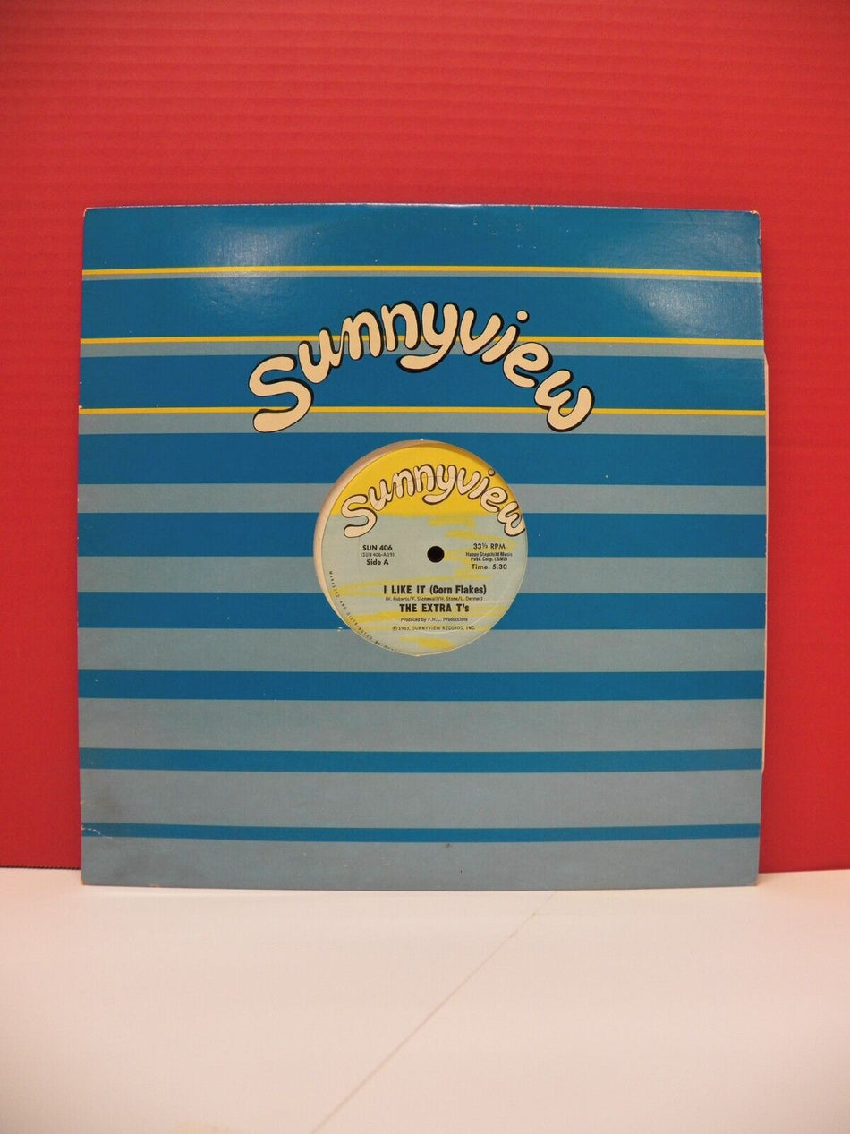 12" Single VG+ The Extra T's I Like It (Corn Flakes) 1983 Sunnyview SUN 406