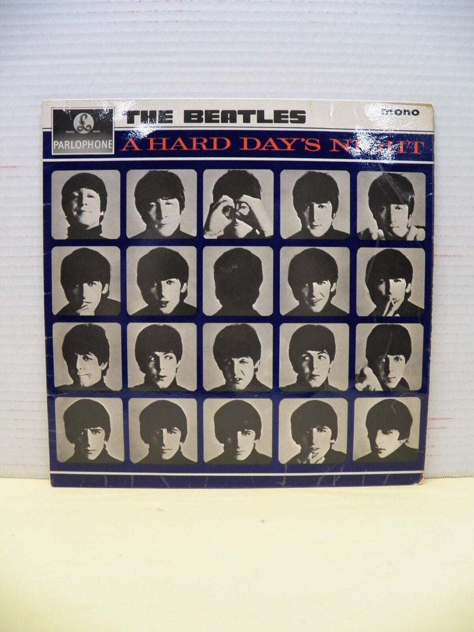 12" LP EX The Beatles A Hard Day's Night 1964 Mono UK Garrod & Lofthouse Cover