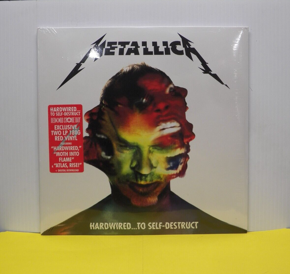 12" 2xLP Metallica Hardwired...To Self-Destruct 2016 Blackened Ltd Ed RSD Red