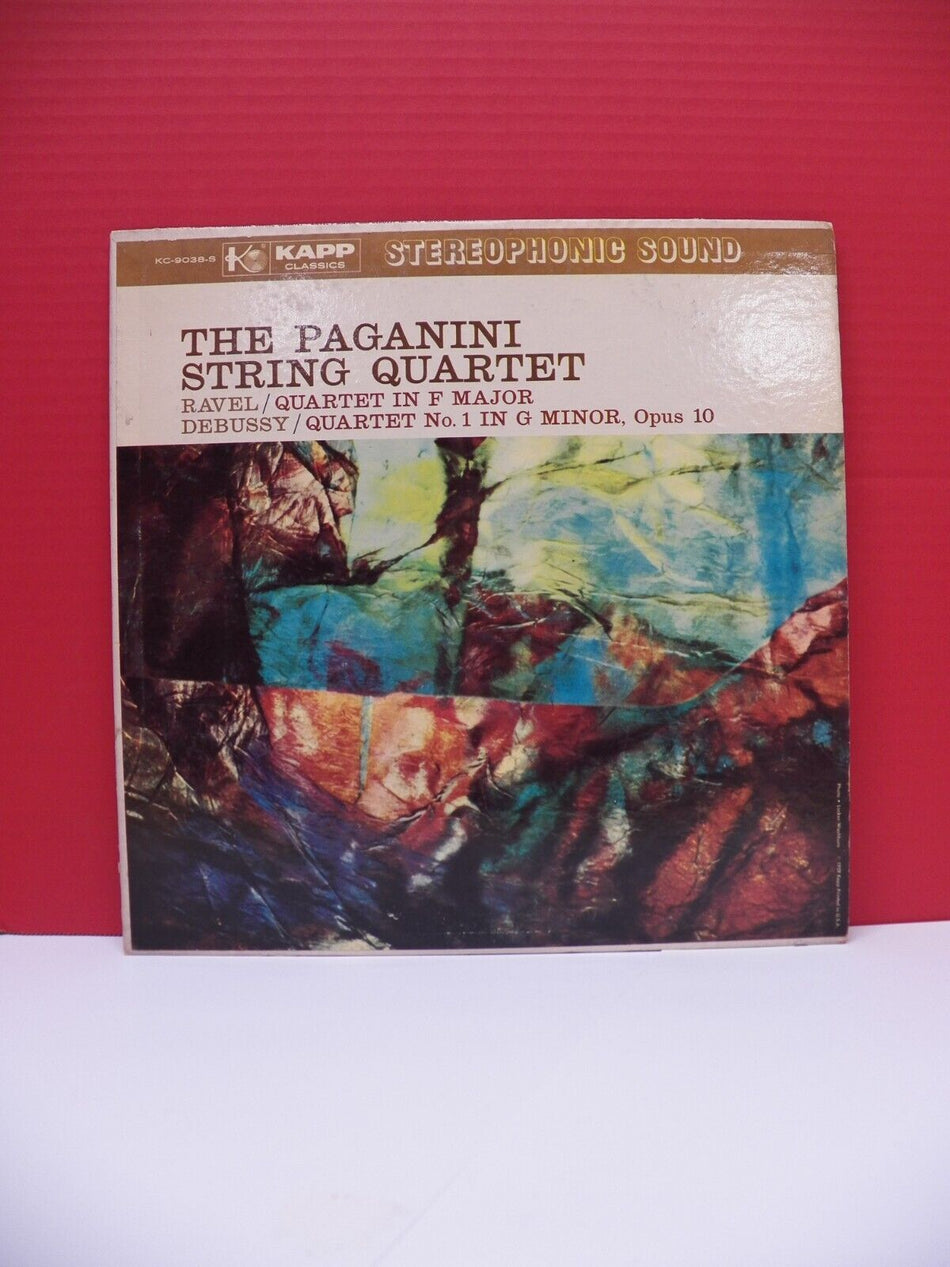 12" LP EX The Paganini String Quartet Ravel / Debussy 1959 Kapp Records Stereo