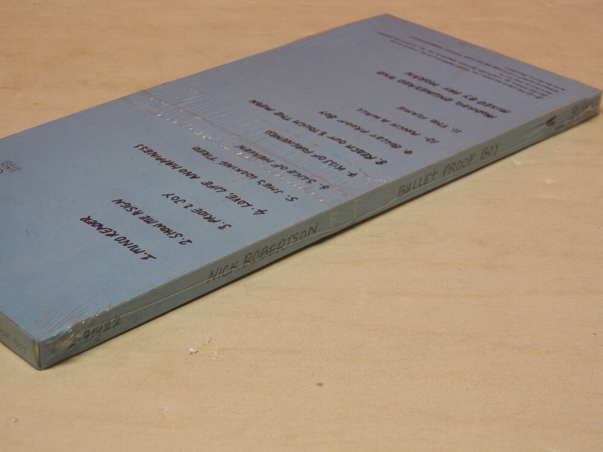 Sealed CD Longbox Nick Robertson Bullet Proof Boy 1990 Charisma 2-91422 Sealed CD Longbox Nick Robertson Bullet Proof Boy 1990 Charisma 2-91422