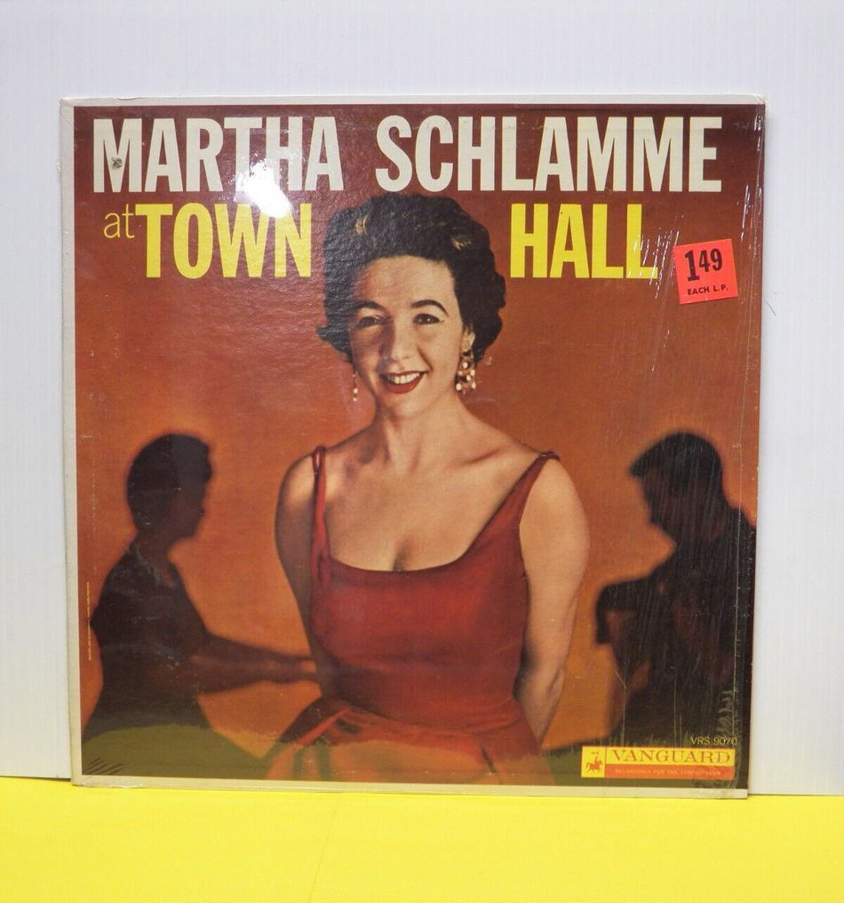 12" LP VG++ Martha Schlamme At Town Hall 1960 Vanguard Mono VRS 9070