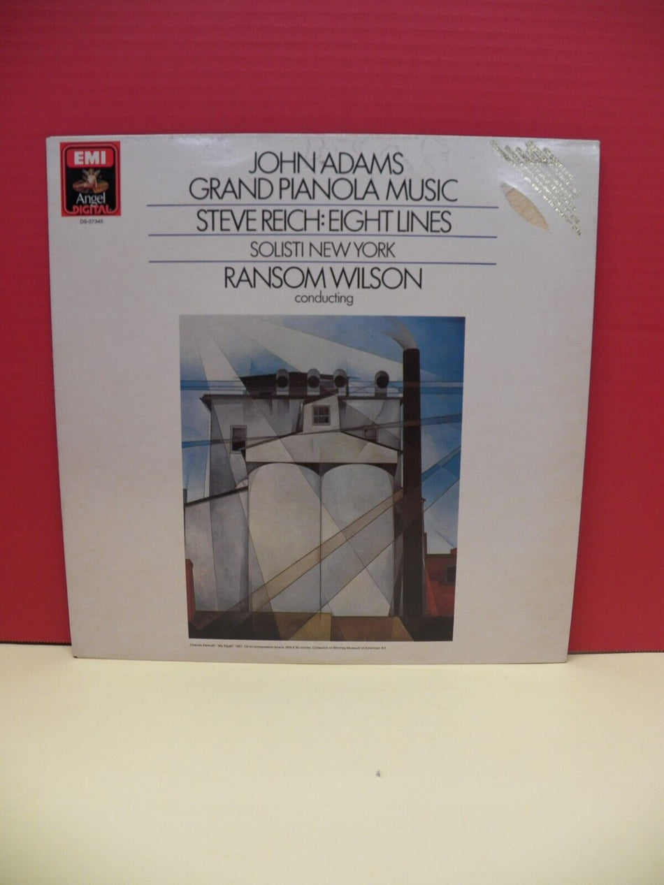 12"LP NM Solisti New York Adams-Grand Pianola Music/Reich-Eight Lines 1984 Angel