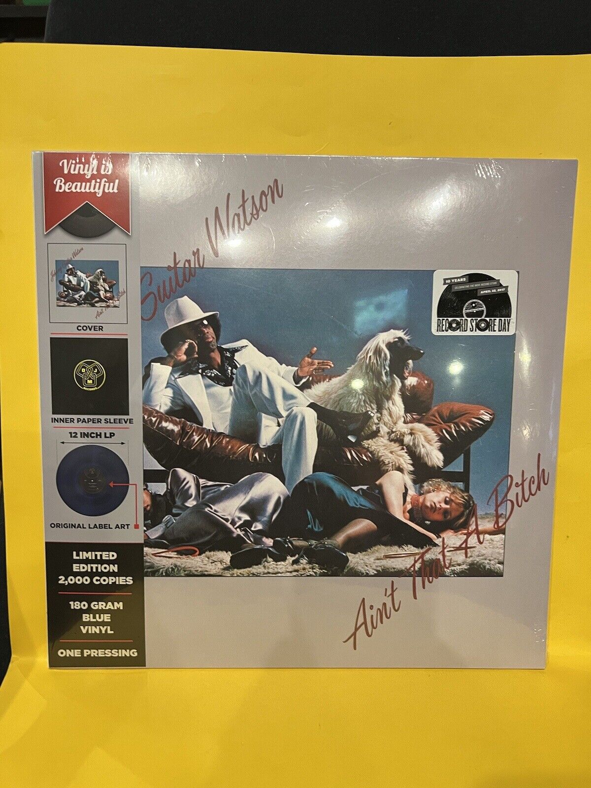 Sealed Record LP Johnny Guitar Watson Ain't That a Bitch RSD 2017 Blue Vinyl