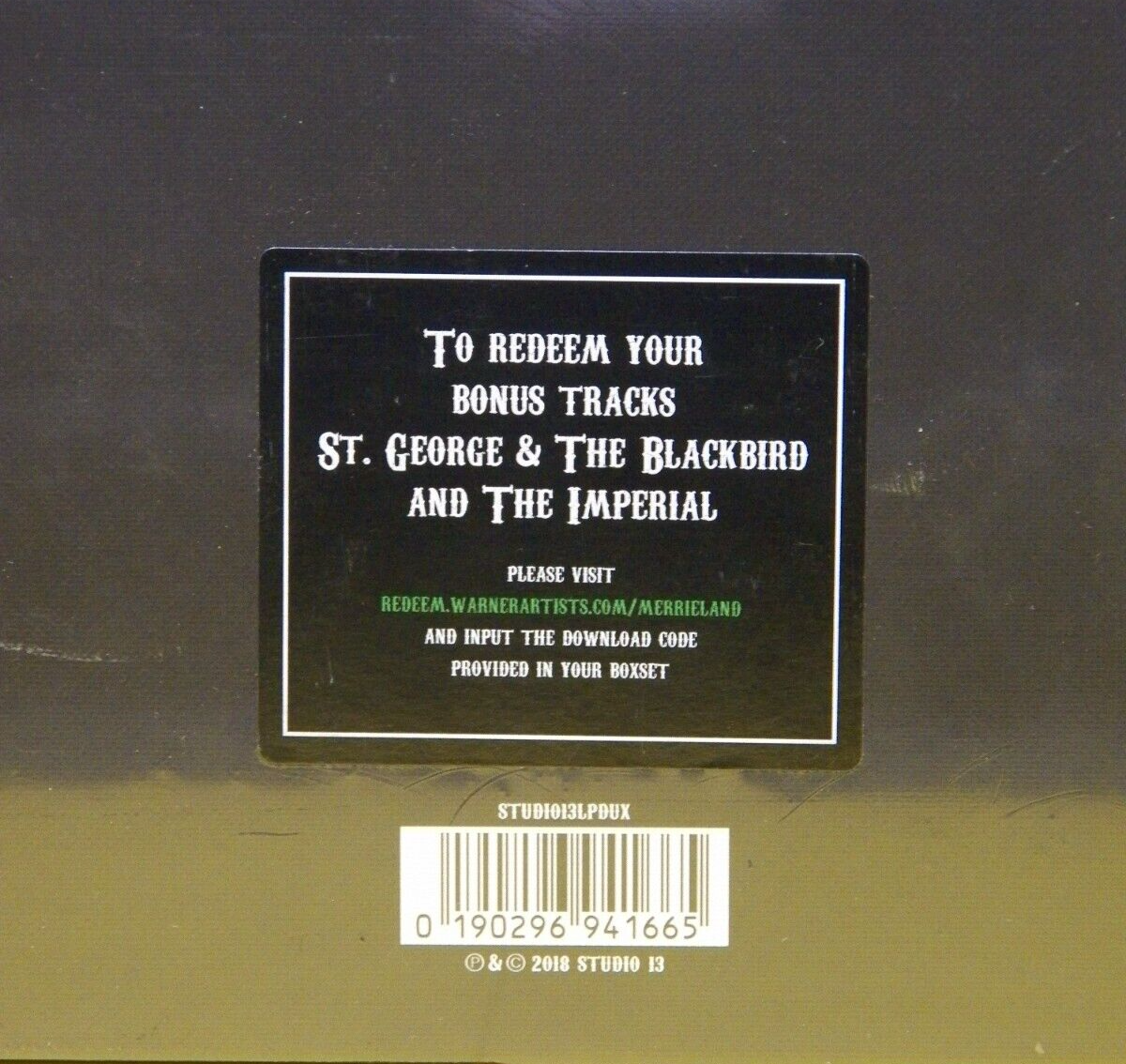 12" LP/CD  Box Set The Good, The Bad & The Queen Merrie Land 2018 Ltd Ed Green