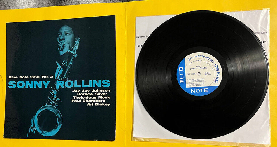 VG ++ Rare LP Sonny Rollins Volume 2 BLP 1558 Deep Groove RVG Mono w. Ear 1957