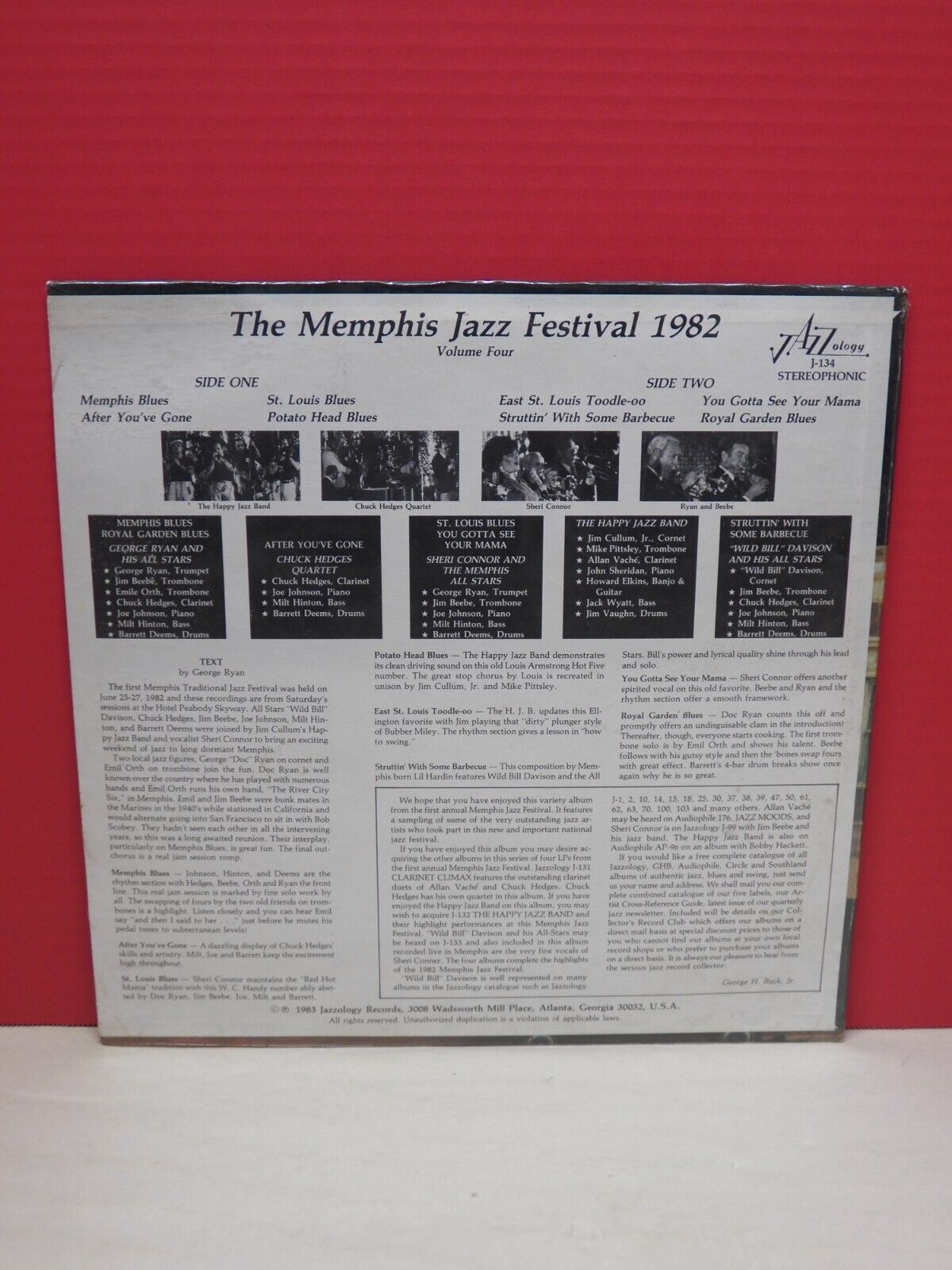 Sealed 12" LP The Memphis Jazz Festival 1982 Volume Four 1983 Jazzology J-134