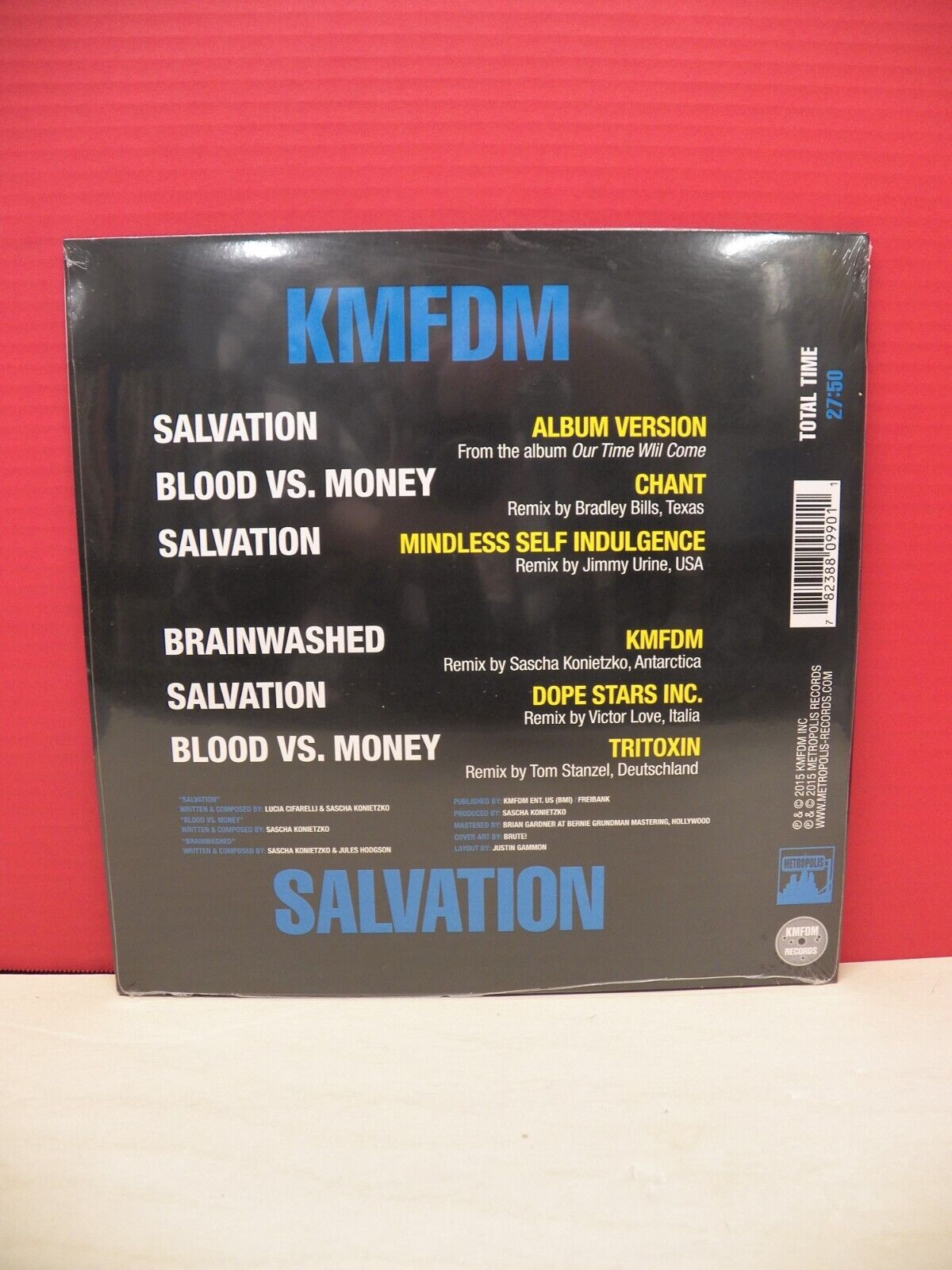 Sealed 12" EP KMFDM Salvation 2016 Metropolis RSD Limited Edition MET990