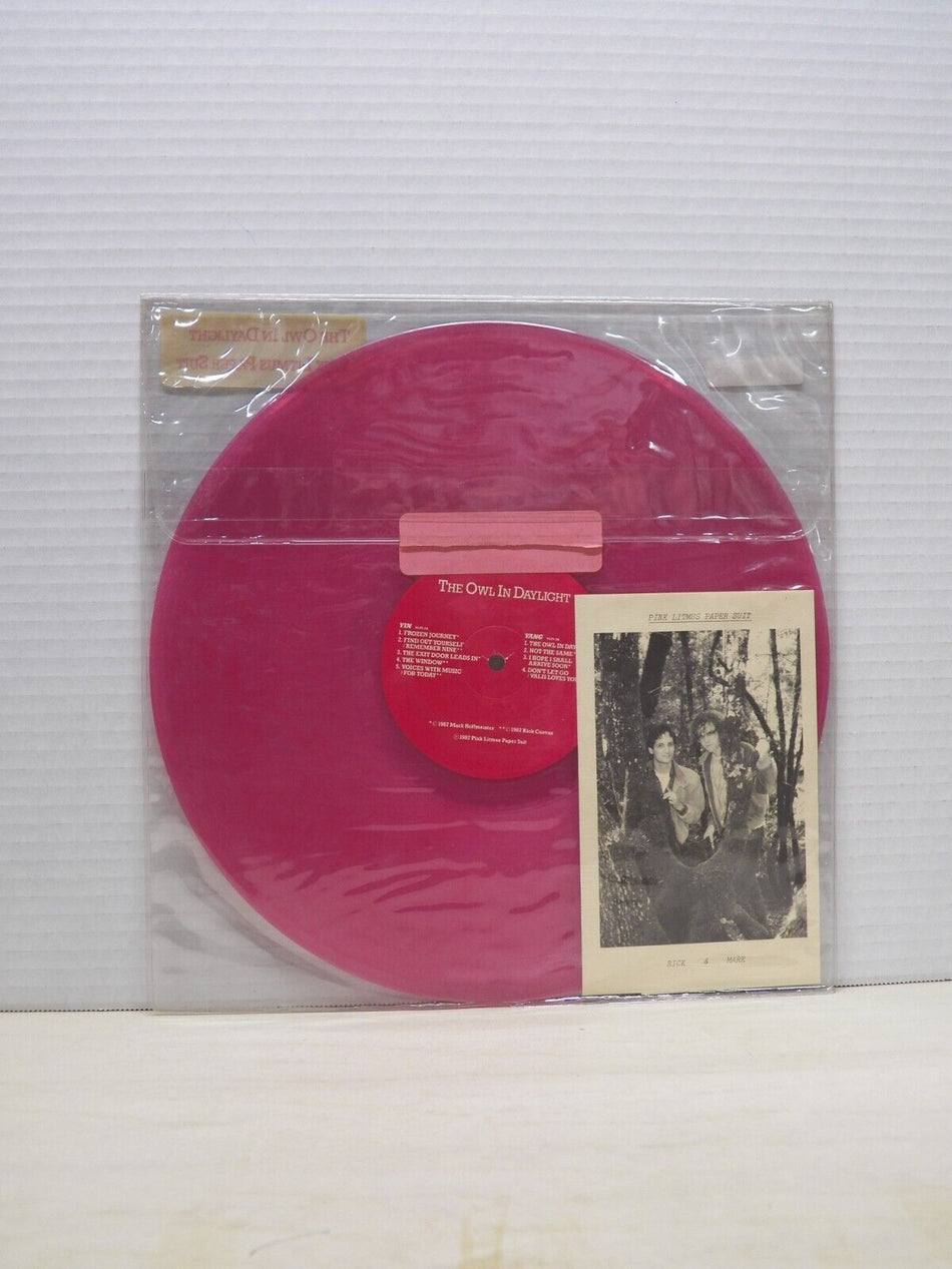 12" LP EX Pink Litmus Paper Suit The Owl In Daylight 1987 Pink Vinyl