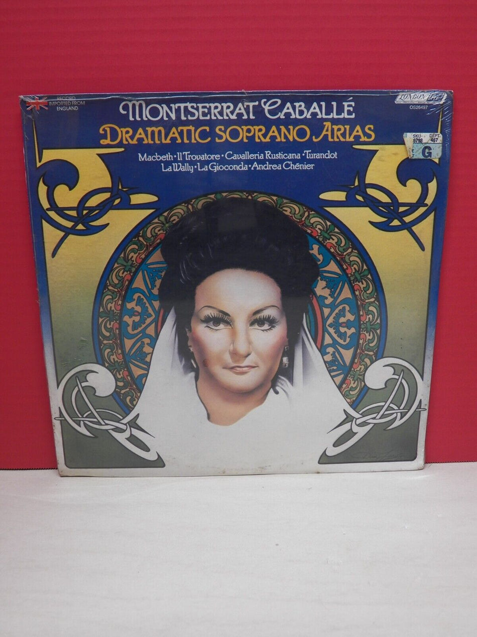 Sealed 12" LP Montserrat Caballe Dramatic Soprano Arias 1977 London OS 26497