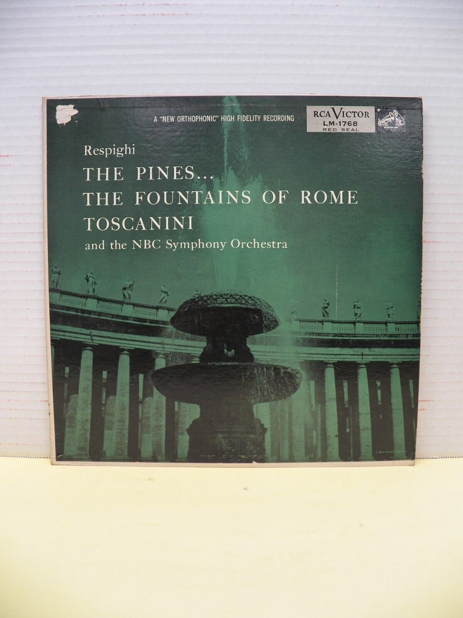 12" LP VG++/EX Toscanini Respighi: The Pines Of Rome... 1955 RCA Victor Red Seal