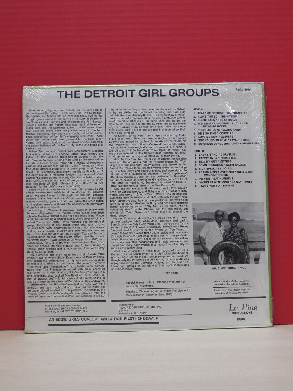 Sealed 12" LP Various Artists The Detroit Girl Groups Lu Pine Productions 8004