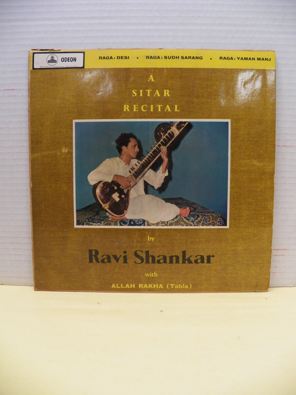 12" LP VG++/EX Ravi Shankar A Sitar Recital Odeon India Import MOAE 150