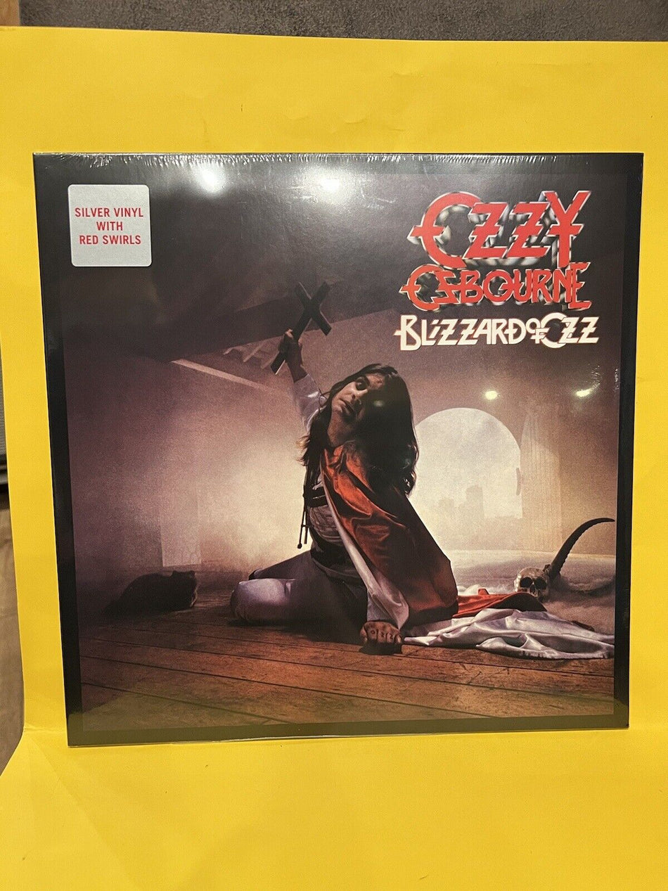 Sealed LP Ozzy Osbourne Blizzard Of Ozz Silver With Red Swirls 2022 German Impor