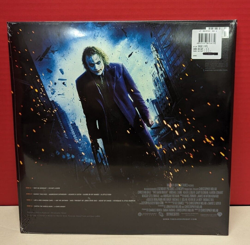 Sealed 12" 2xLP Zimmer/Howard The Dark Knight (Soundtrack) 2021 Reissue Colored