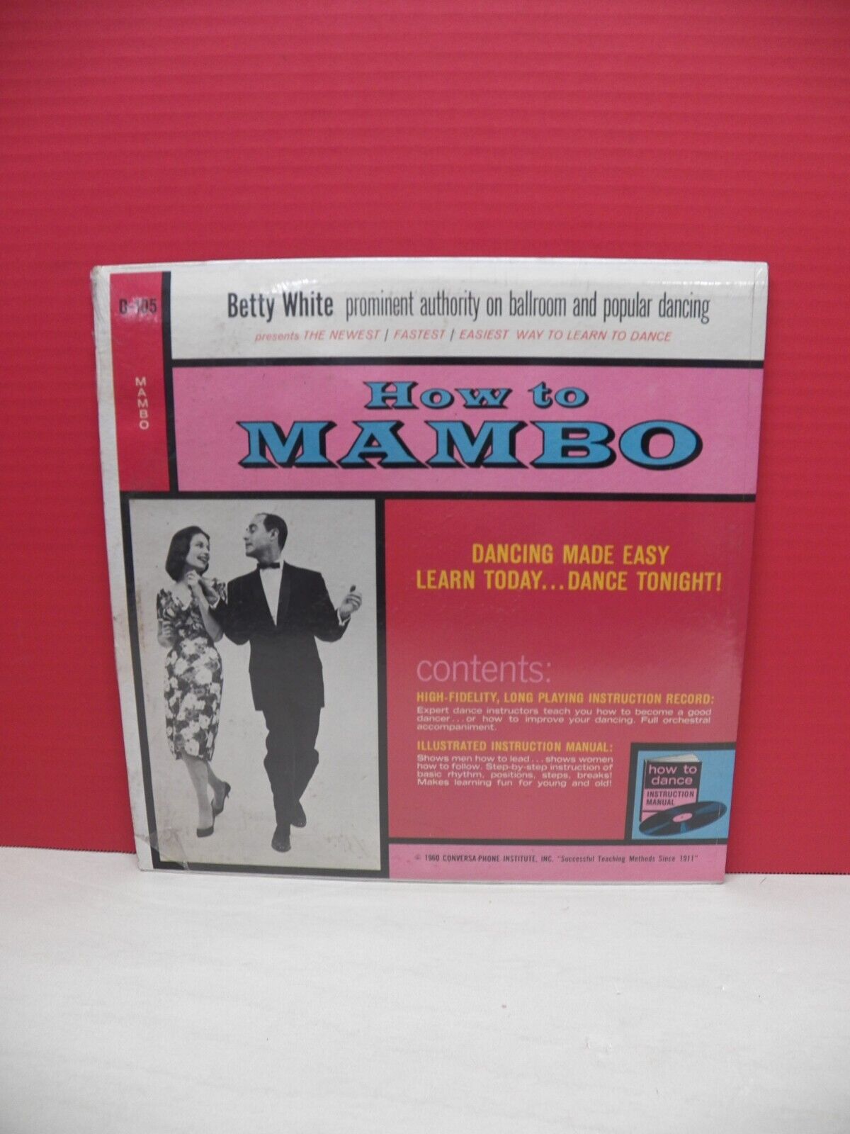 Sealed 12" LP Betty White How To Mambo Conversa-Phone Mono Reissue D-105