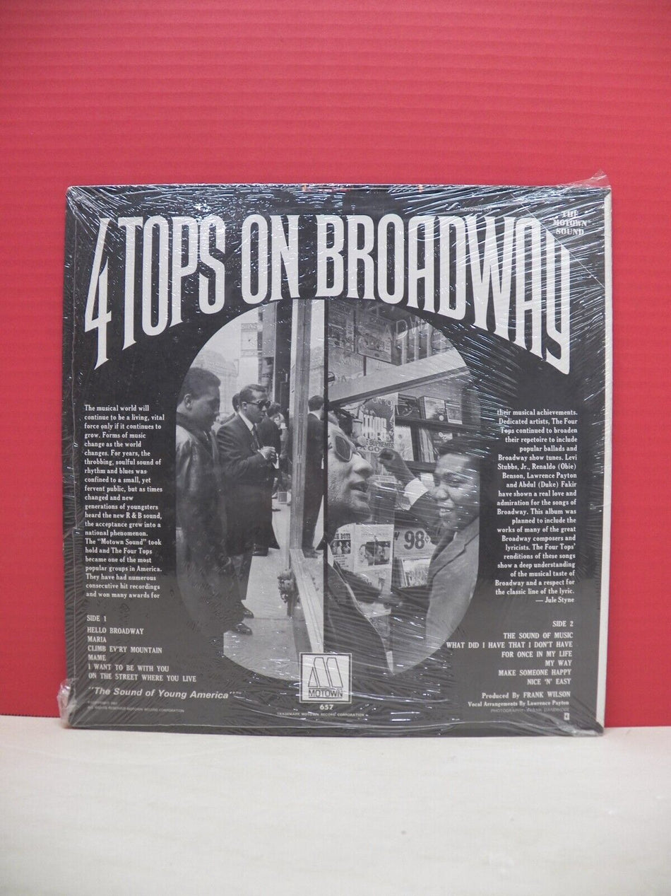 Sealed 12" LP Four Tops On Broadway 1967 Motown Mono MM657