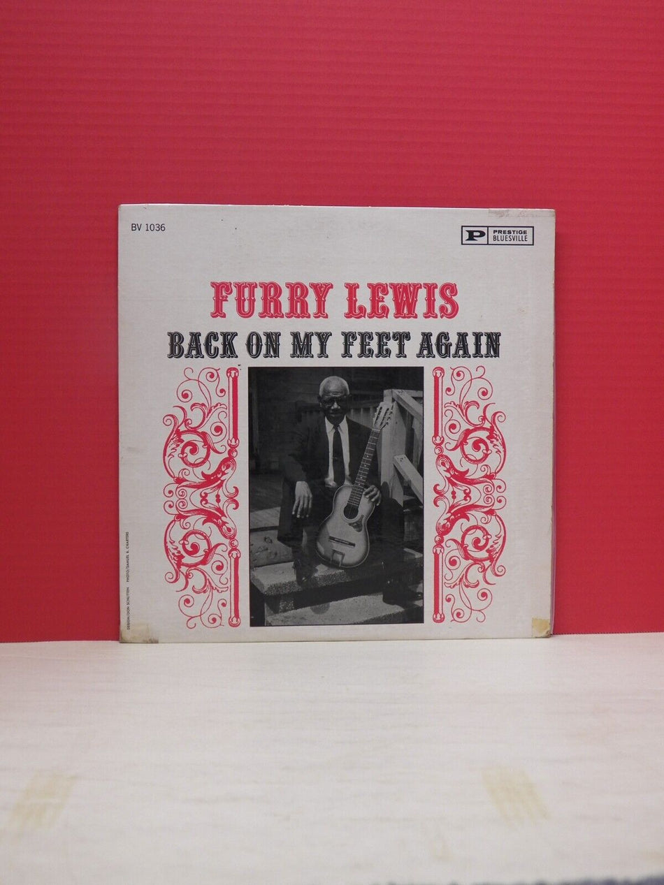 12" LP VG Furry Lewis Back On My Feet Again 1961 Prestige Bluesville Mono