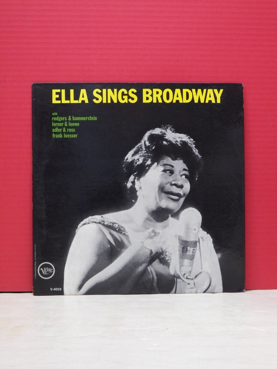 12" LP VG++/EX Ella Fitzgerald Ella Sings Broadway 1963 Verve Mono V-4059