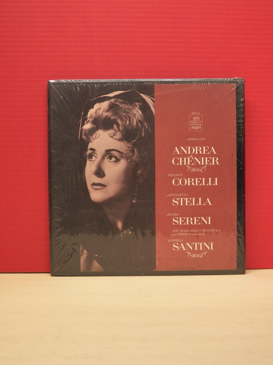 Sealed 12" 3xLP Box Set Santini / Giordano Andrea Chenier Angel Stereo C/L 3645