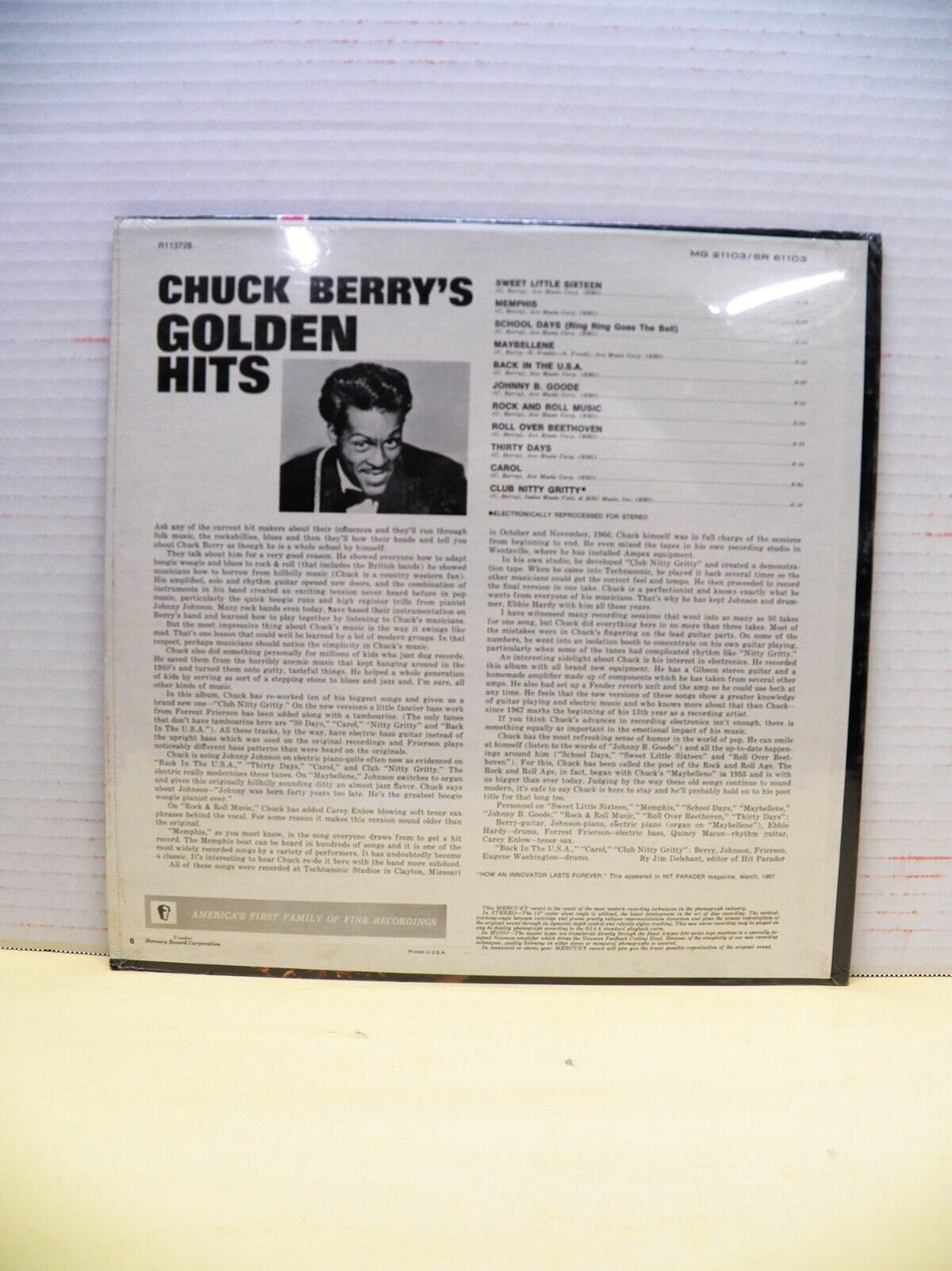 Sealed 12" LP Chuck Berry's Golden Hits 1973 Mercury Reissue Club Edition