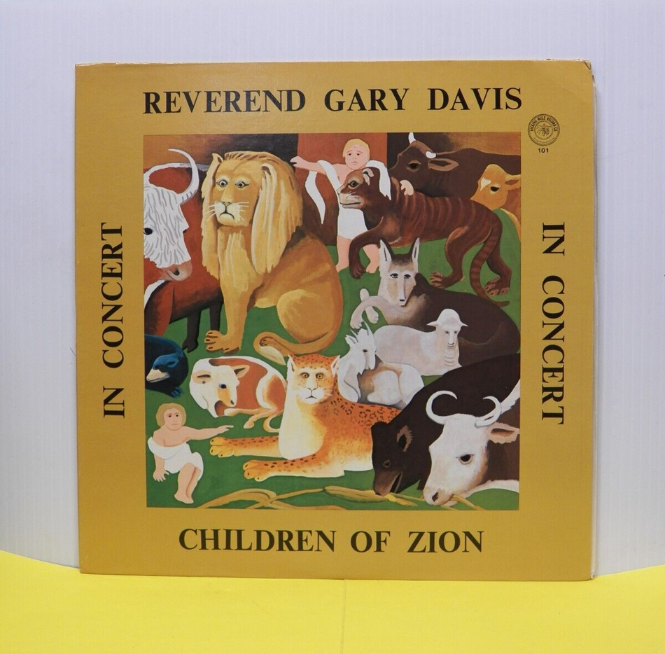 12" LP NM Reverend Gary Davis Children Of Zion: Rev Gary Davis In Concert 1974