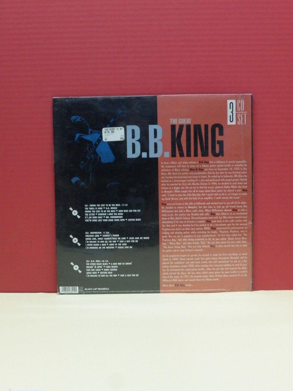 Sealed 3xCD Set B.B. King The Great B.B. King 2004 Black Cat Records 55 841