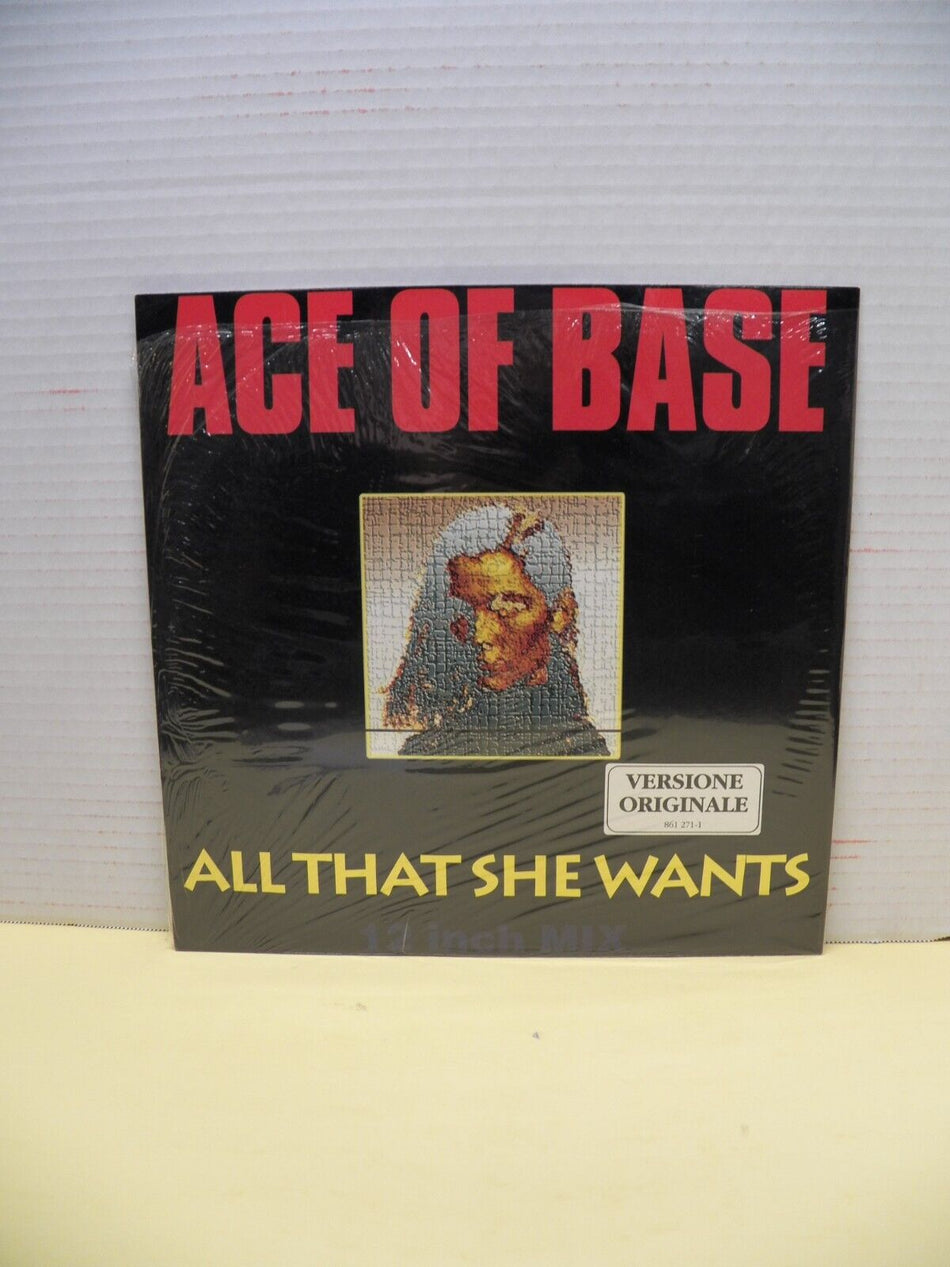 12" Single VG++/EX Ace Of Base All That She Wants 1992 Polydor Italy Import