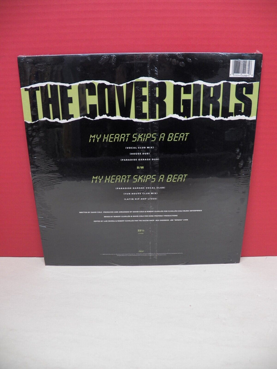 Sealed 12" Single The Cover Girls My Heart Skips A Beat 1989 Capitol V-15498