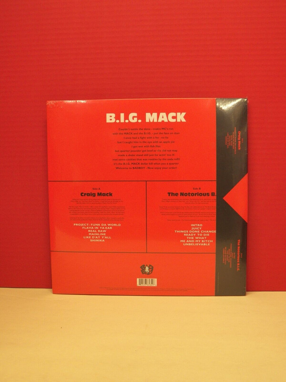 Sealed 12" LP/Cassette Craig Mack/Notorious B.I.G. B.I.G. Mack 2019 RSD Reissue