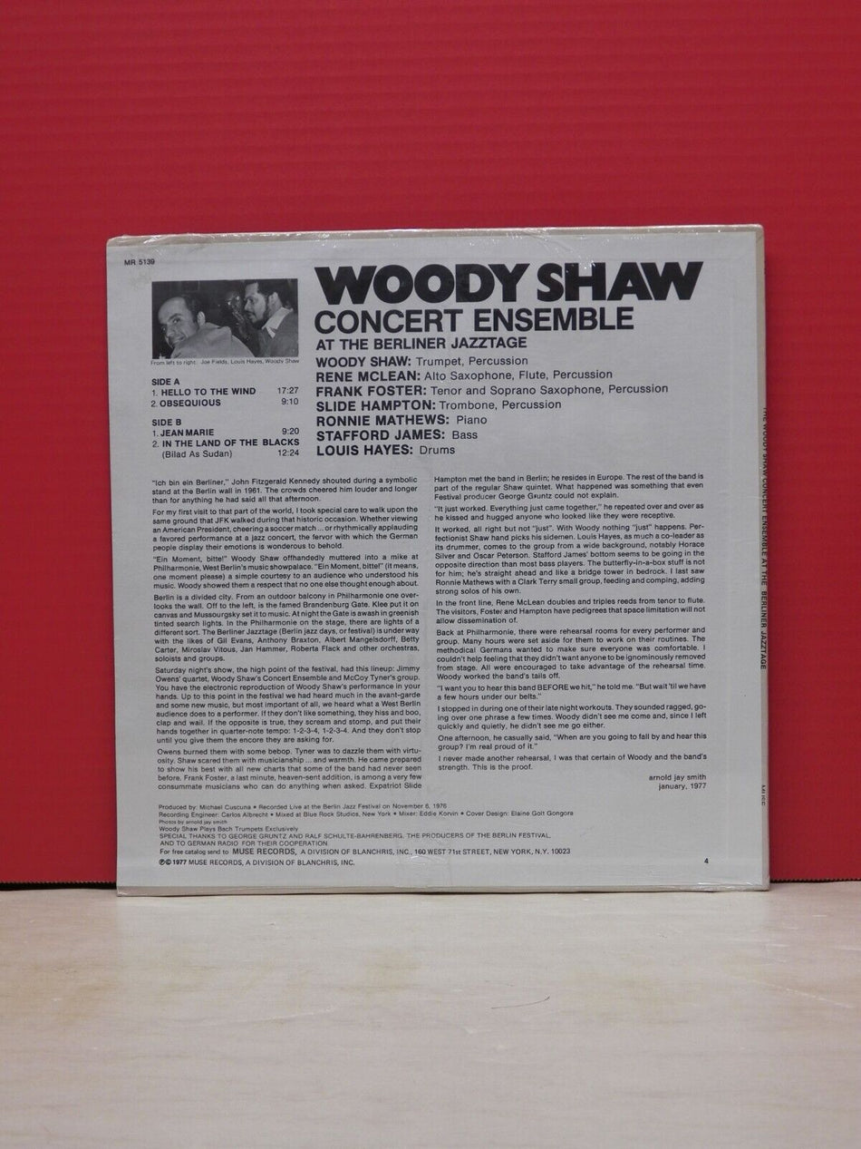 Sealed 12" LP The Woody Shaw Concert Ensemble At The Berliner Jazztage 1977 Muse