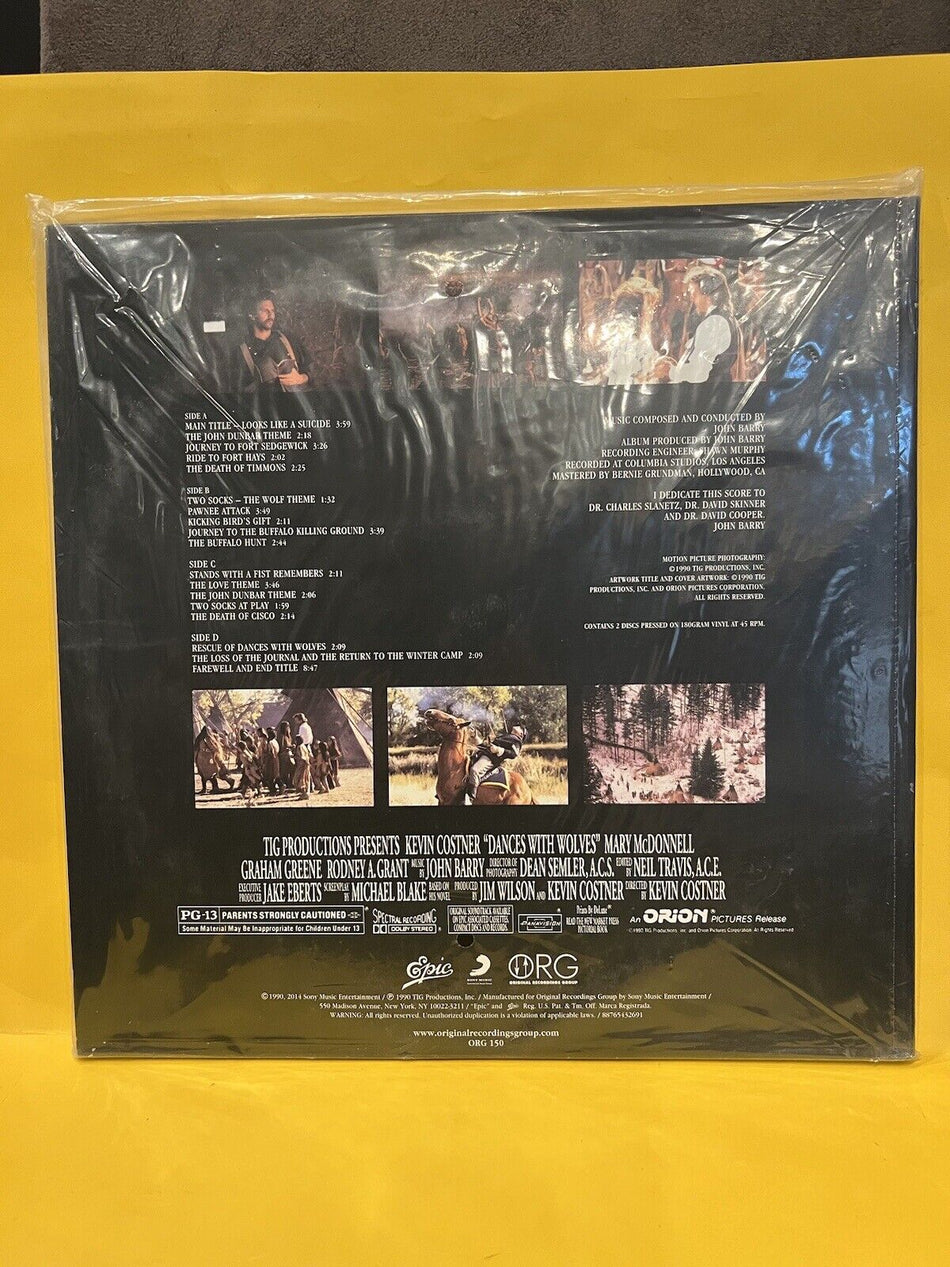 Sealed LP Dances With Wolves Soundtrack - 45RPM 2LP Set Promo Unnumbered ORG150