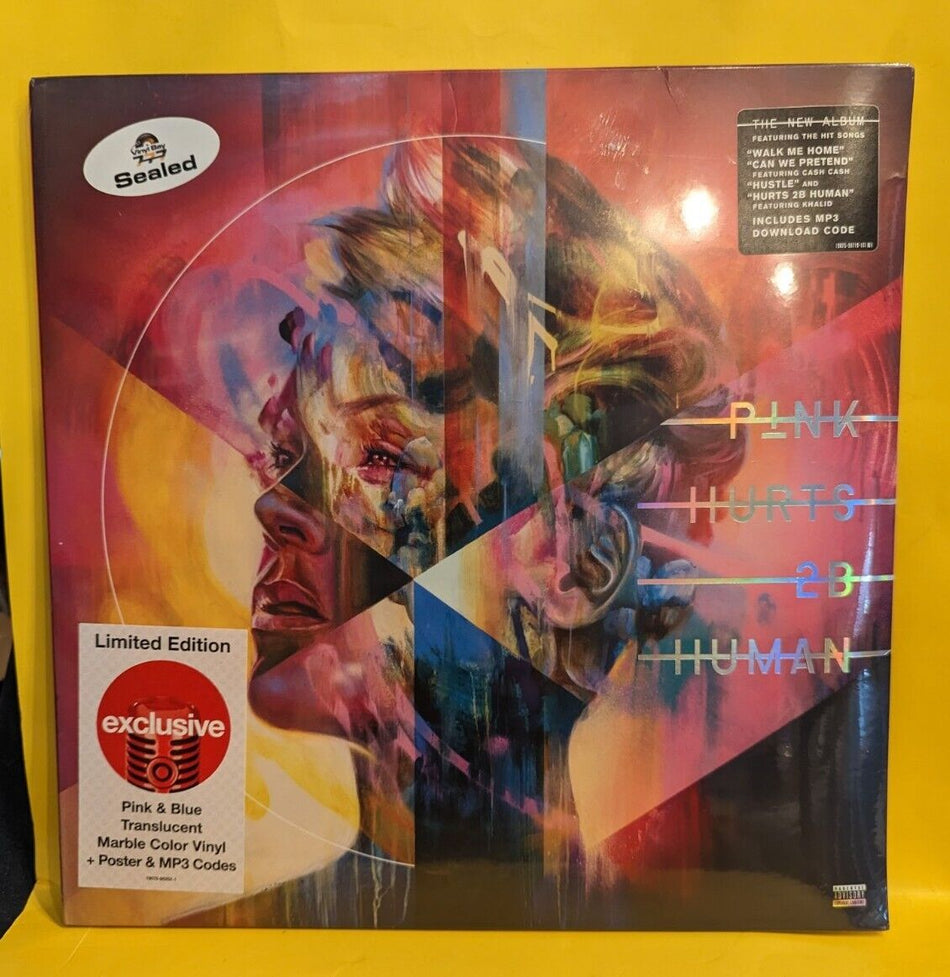 Rare Sealed Vinyl Record Pink Hurts 2B Human 2019 Color Pink & Blue Translucent